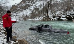 Tunceli'de Munzur Çayı'na düşen araçtaki sürücü yaralandı