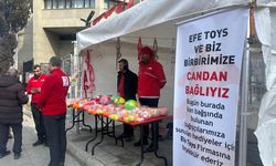 Van'da kan bağışında bulunanlara oyuncak hediye edildi