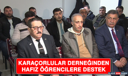 Karaçorlular Derneğinden Hafız Öğrencilere Destek