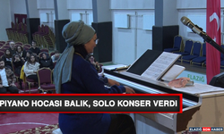 Piyano Hocası Balık, Solo Konser Verdi