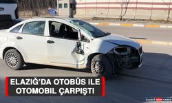 Elazığ’da Otobüs İle Otomobil Çarpıştı