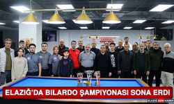 Elazığ’da Bilardo Şampiyonası Sona Erdi