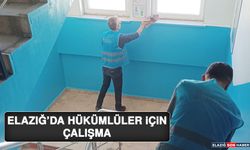 Elazığ’da Hükümlüler İçin Çalışma