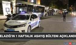 Elazığ’ın 1 Haftalık Asayiş Bülteni Açıklandı