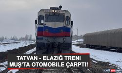 Tatvan - Elazığ Treni, Muş'ta Otomobile Çarptı