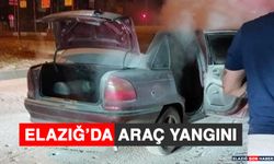 Elazığ’da Araç Yangını