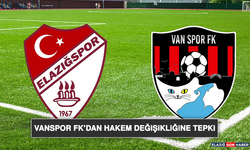 Vanspor FK’dan Hakem Değişikliğine Tepki