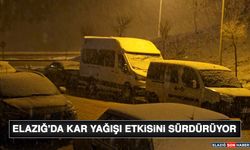 Elazığ'da Kar Yağışı Etkisini Sürdürüyor