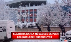 Elazığ’da Karla Mücadele Ekipleri Çalışmalarını Sürdürüyor