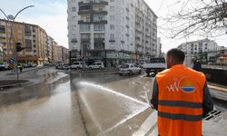 Van Büyükşehir Belediyesi, cadde ve sokaklarda bahar temizliği yaptı