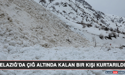 Elazığ’da Çığ Altında Kalan Bir Kişi Kurtarıldı