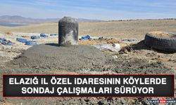 Elazığ İl Özel İdaresinin Köylerde Sondaj Çalışmaları Sürüyor