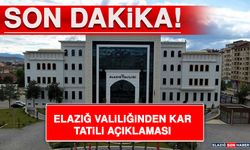 Elazığ'da Okullar Tatil  Mi?