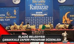 Elazığ Belediyesi, Çanakkale Zaferi Programı Düzenledi