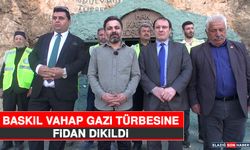 Baskil Vahap Gazi Türbesine Fidan Dikildi