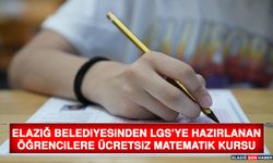 Elazığ Belediyesinden LGS’ye Hazırlanan Öğrencilere Ücretsiz Matematik Kursu