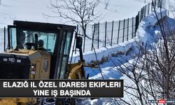 Elazığ İl Özel İdaresi Ekipleri Yine İş Başında