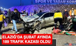 Elazığ’da Şubat Ayında 189 Trafik Kazası Oldu