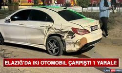 Elazığ’da İki Otomobil Çarpıştı 1 Yaralı!