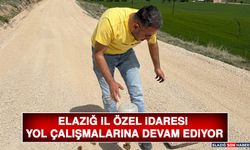 Elazığ İl Özel İdaresi Yol Çalışmalarına Devam Ediyor