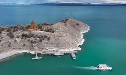 Baharın tonlarına bürünen Akdamar Adası "Badem Çiçeği Festivali"ne hazırlanıyor