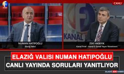 Elazığ Valisi Numan Hatipoğlu, Canlı Yayında Soruları Yanıtlıyor