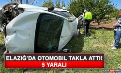 Elazığ’da Otomobil Takla Attı: 5 Yaralı