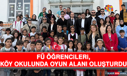 FÜ Öğrencileri, Köy Okulunda Oyun Alanı Oluşturdu