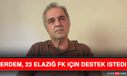 Erdem, 23 Elazığ FK İçin Destek İstedi