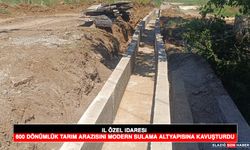 İl Özel İdaresi 600 Dönümlük Tarım Arazisini Modern Sulama Altyapısına Kavuşturdu