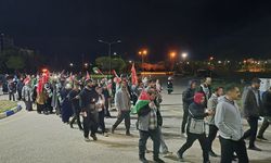 Van'da akademisyenler ve öğrenciler Gazze'ye destek için yürüdü