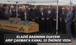 Elazığ Basınının Duayeni Arif Çakmak’a Kanal 23 Önünde Veda