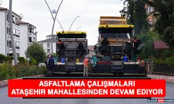 Asfaltlama Çalışmaları Ataşehir Mahallesinden Devam Ediyor