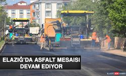Elazığ’da Asfalt Mesaisi Devam Ediyor