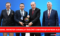 Genel Sekreter Karabulut Ödülünü Cumhurbaşkanı’ndan Aldı