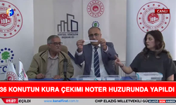 36 Konutun Kura Çekimi Noter Huzurunda Yapıldı
