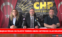 Başkan Özkan: Bu Ülkeye Yeniden Umudu Getirecek Olan Bizleriz