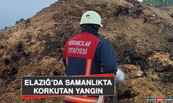 Elazığ’da Samanlıkta Korkutan Yangın
