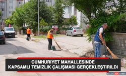 Cumhuriyet Mahallesinde Kapsamlı Temizlik Çalışması Gerçekleştirildi
