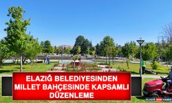 Elazığ Belediyesinden Millet Bahçesinde Kapsamlı Düzenleme