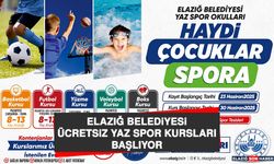 Elazığ Belediyesi Ücretsiz Yaz Spor Kursları Başlıyor
