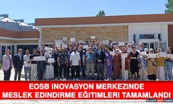 EOSB İnovasyon Merkezinde Meslek Edindirme Eğitimleri Tamamlandı