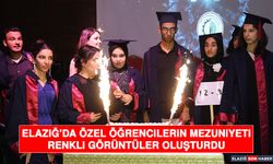 Elazığ’da Özel Öğrencilerin Mezuniyeti Renkli Görüntüler Oluşturdu