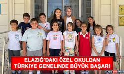 Elazığ’daki Özel Okuldan Türkiye Genelinde Büyük Başarı