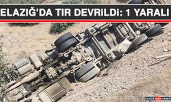Elazığ’da Tır Devrildi: 1 Yaralı