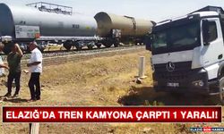 Elazığ’da Tren Kamyona Çarptı 1 Yaralı!