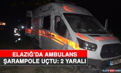 Elazığ’da Ambulans Şarampole Uçtu: 2 Yaralı