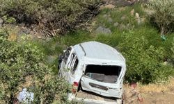 Elazığ'da şarampole devrilen hafif ticari aracın sürücüsü öldü