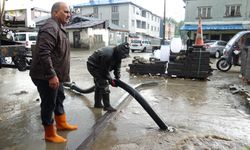 Kars Sarıkamış'ta dolu ve sağanak etkili oldu