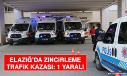 Elazığ’da Zincirleme Trafik Kazası: 1 Yaralı